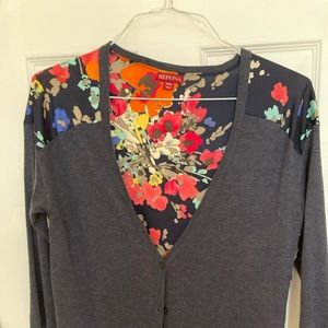 Merona cardigan with Burst of Floral color